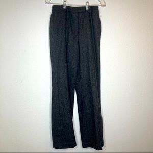 High Waist Wide Leg Wool Trouser Silk Blend Tweed Pants Eddie Bauer